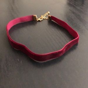 Burgundy Velvet Choker